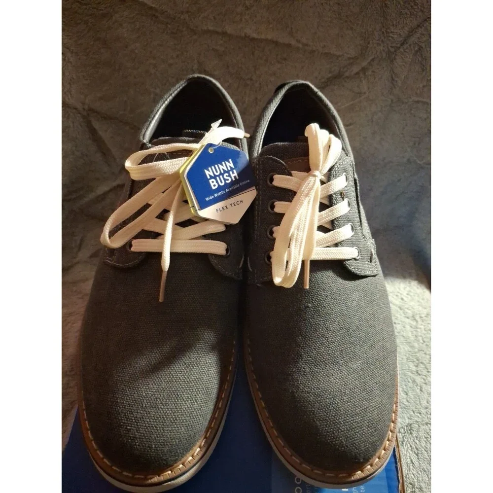 Nunn Bush Shoes Mens Size 8 Gunmetel/Gris New Haven Lace Up Oxford *NWT*